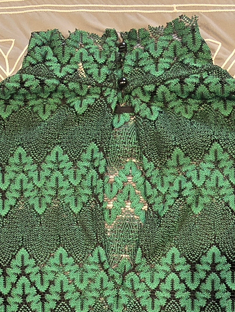 Free People Green Simone Mini Dress Size Medium - Picture 7 of 10